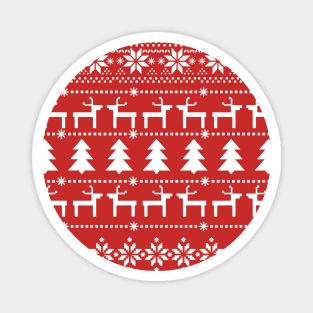 Christmas Jumper Pattern Magnet